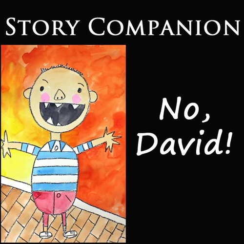 Preview of NO, DAVID! Story Book Companion | Video Drawing & Watercolor Painting Project