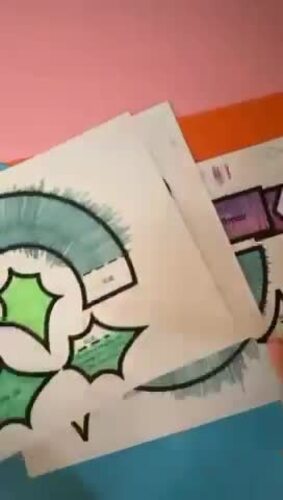 Christmas wreath craft. Sunday school Glow and Grow Bible lessons for kids