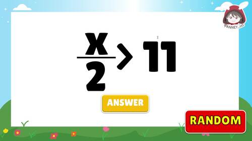 One-Step Inequalities Bingo Multiplication & Division with Positive ...