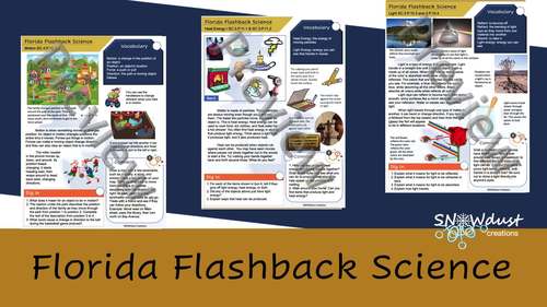 Light Energy: Florida FSA Science Activities 5th grade | TPT