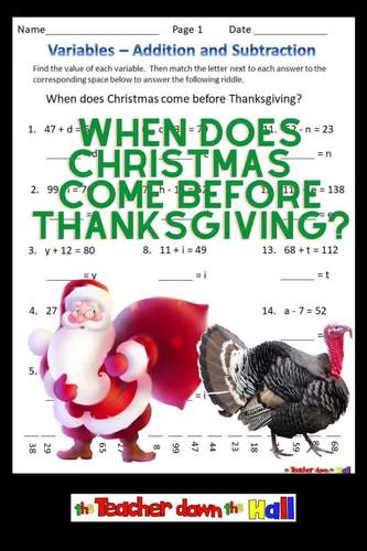 Variables Worksheets w/ Riddles Add, Subtract, Multiply, and Divide Variables