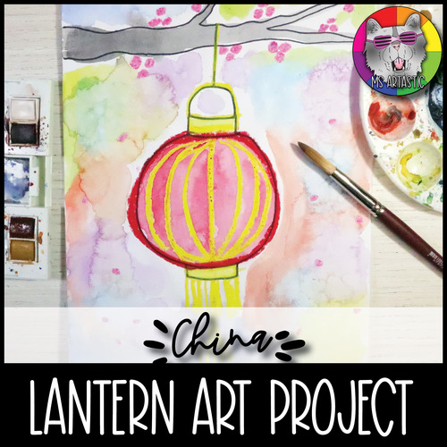 Preview of Chinese Lantern Art Project, Art Lesson Activity for Primary