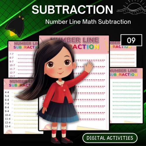 Number Line Math Subtraction Number Line Math Subtraction by GLD ...
