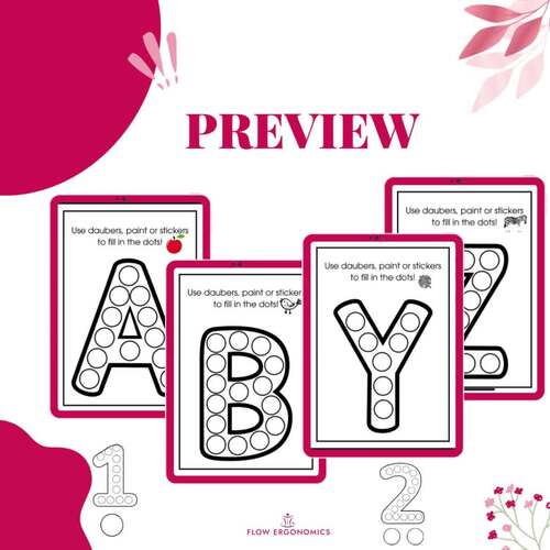Alphabet & Number Dauber Dots! by Mo The OT | TPT
