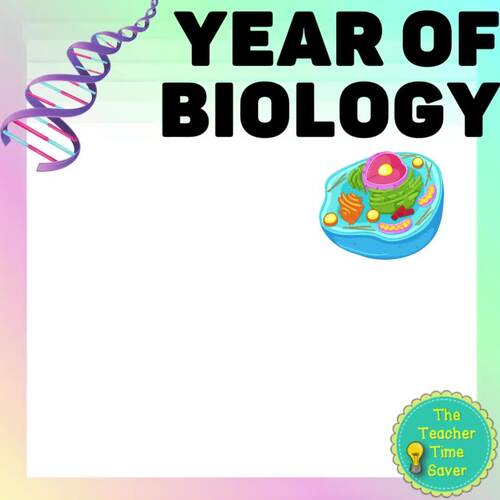 Biology Life Science Year Bundle | Google Slides Notes Lessons Projects ...
