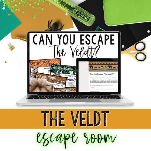 The Veldt Escape Room Activity for Ray Bradbury's Dystopian Short Story
