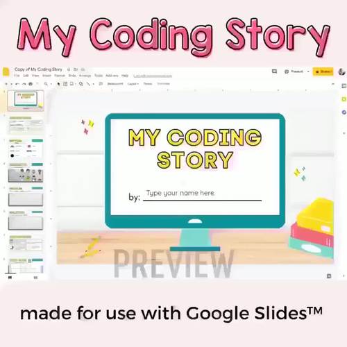 My Coding Story Digital Writing Activity with Google Slides™ | TPT