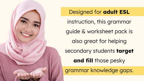 Modals Grammar Guide with Worksheets for Remediation, Review, & Adult ESL