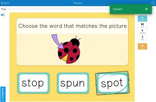 BOOM CARDS™ CCVC Read and Choose by The Resource Elf | TPT