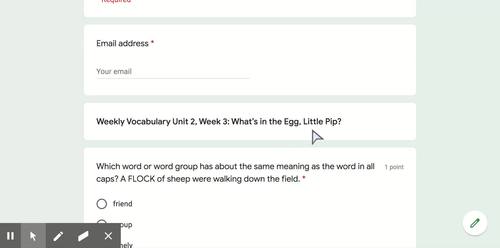 Grade 2 MyView Literacy Unit 2 Week 4 Google Forms Assessment Practice