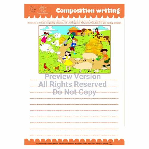 COMPOSITION WRITING WORKSHEET | Writing Skills | Creative Story | ESL ...