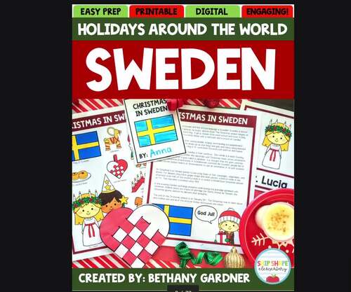 Holidays Around the World Packet - Christmas in Sweden - Printable and ...