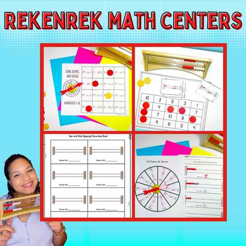 Preview of Number Rack Math Center Ideas! Dust off your Rekenreks with these activites!