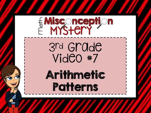Preview of 3rd Grade Math Mystery | #7: Arithmetic Patterns | DISTANCE LEARNING