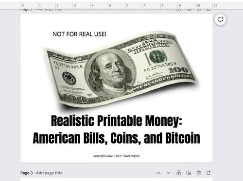Realistic Fake Money: U S Bills Coins Bitcoin Credit Cards
