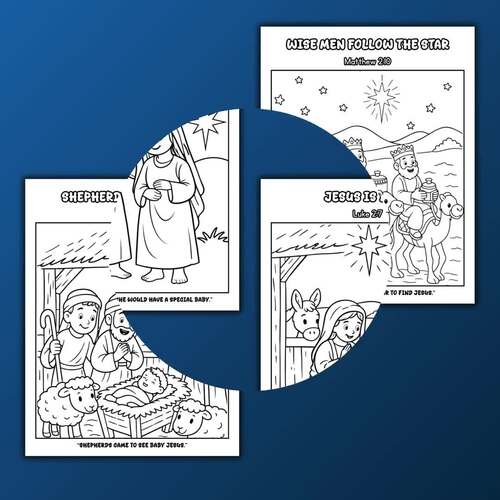 The Life of Jesus Coloring Book PDF Jesus' Birth to Return by ...