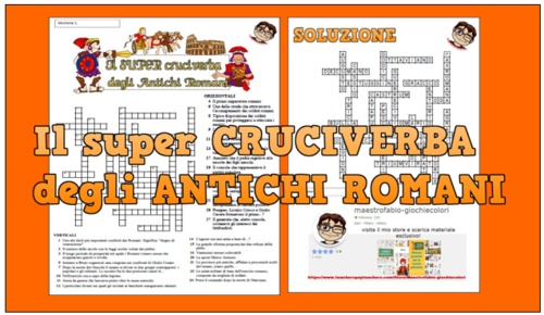 Preview of Cruciverba sugli Antichi Romani in cinque differenti versioni + mega pack