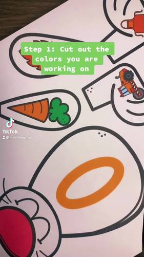 Build a Bunny Color Matching Activity Spring Printables