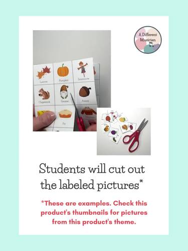 Vegetable Rhythm Sort - Elementary Music Quarter/Eighth Note Activity