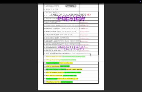 6th Grade ELA Grammar/Language Interactive Notebook (Trimester 2) - PDF