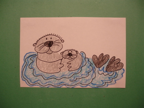 Let S Draw A Mama And Baby Sea Otter By Patty Fernandez Artist Tpt Sea otter live in the pacific ocean. let s draw a mama and baby sea otter