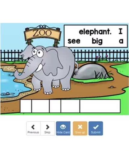 Boom Cards - Zoo Animal Sentences by To Teach A Mockingbird | TPT