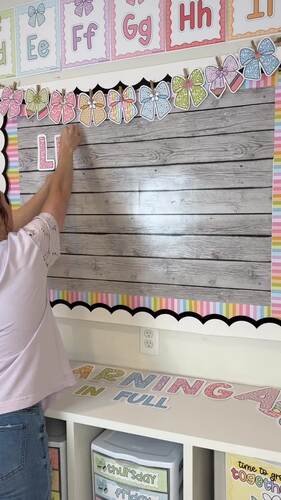 Spring Bulletin Board | Spring Bows & Composition | Goose Bulletin Board
