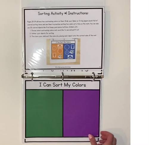 Color Sorting For Toddlers by Little Learners Activities | TPT