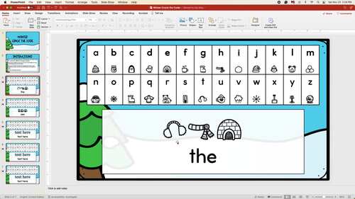 Winter Crack the Code - Editable - PowerPoint by KinderCrafting | TPT