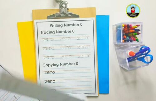 Number Words 0-20 Tracing and Writing Worksheet by The Joy in Teaching