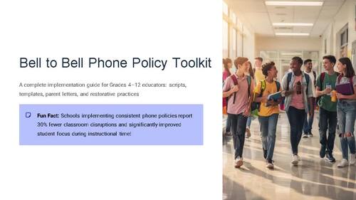 Bell to Bell Phone Policy Toolkit complete implementation guide | TPT