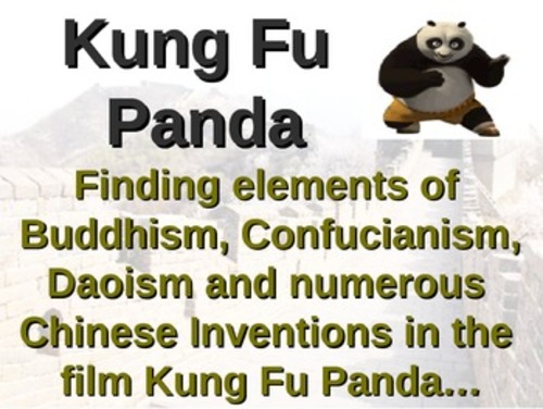 Preview of How to use Kung Fu Panda in class: Finding Buddhism, Confucianism and Taoism