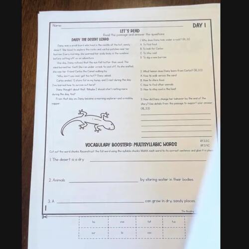 Summer Review Packet for 3rd Grade Reading Comprehension, Writing & Grammar