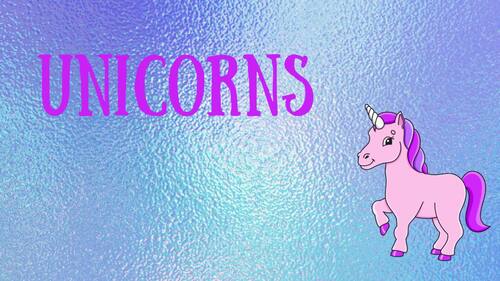 Preview of Educational Unicorn Video for Kids | 1:50 min with Voiceover & Pictures