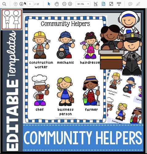 Career Education Community Helper Posters for Elementary Career Explor –  Counselor Keri