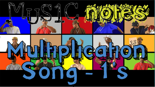 1 s multiplication song count like this by music notes tpt
