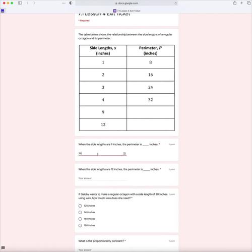 Eureka Math 7th Grade Module 3 Assessments Exit Tickets Google 