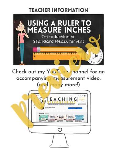 2nd Grade Common Core | Standard Measurement Activity Packet: Measuring