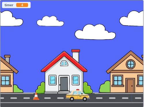 Taxi Racer Game in Scratch – Fun Coding / Programming Task 7th-11th Grade