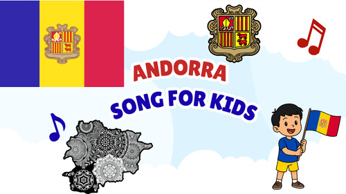 Preview of Andorra Song for Kids | Learn About Andorra | Geography Music Video + Lyrics PDF