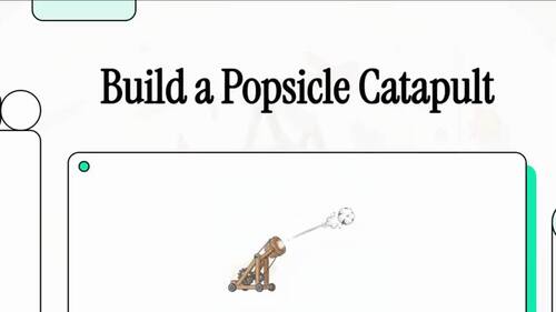 STEM Catapult Project Video Worksheets Catapult STEM Challenge Variables PPT