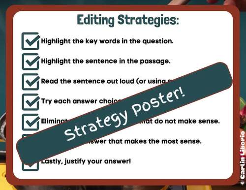 7th Grade EDITING Set #4 STAAR Practice integrated with Science TEKS