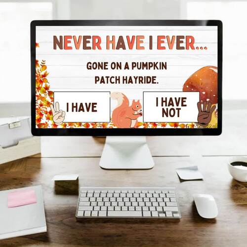 Never Have I Ever Fall Autumn Edition Morning Meeting Activity Brain Break