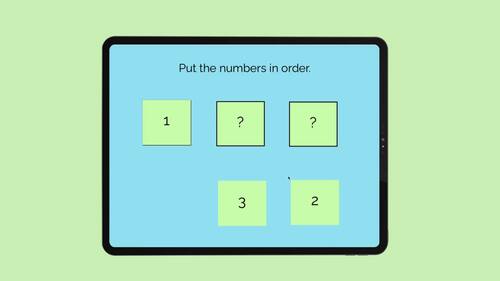 Comparing Numbers- Number Order Sequencing/Seriation Boom Cards (ABLLS-R B25)