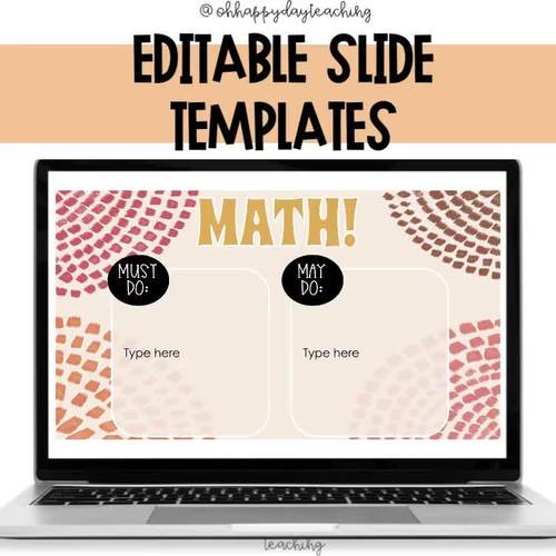 August Editable Google Slide Templates | Back to School Slides | TPT