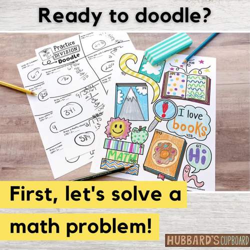 Back to School Math - 1 & 2 Digit Divisor LONG DIVISION Practice - Option 2