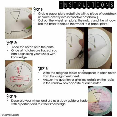 Topographic Maps Activity, Wheel of Knowledge Interactive Notebook