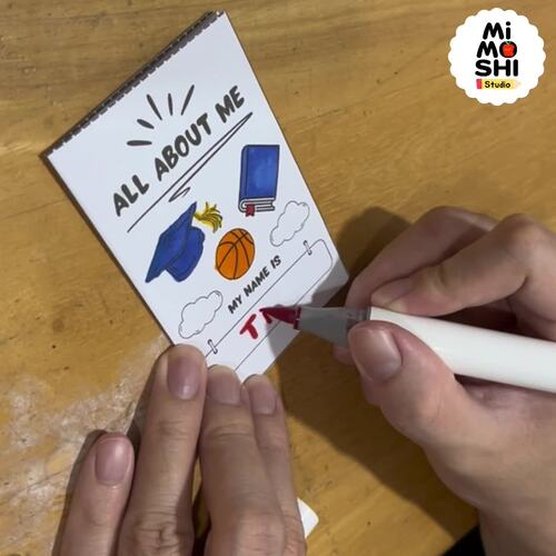 All About Me Mini Book Back to School Printable for Preschool