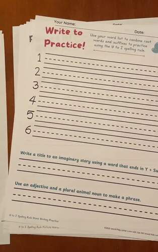 Y to I Spelling Rule Song & Multisensory Games | OG UFLI SoR | Dyslexia ...