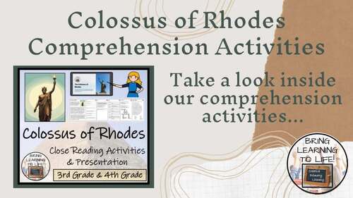 Colossus of Rhodes Close Reading & Comprehension Activities | 3rd–4th Grade